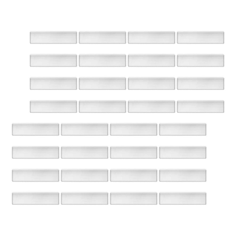 Index Card Holder - 100Pcs Clear Self-Adhesive Label Pockets Transparent