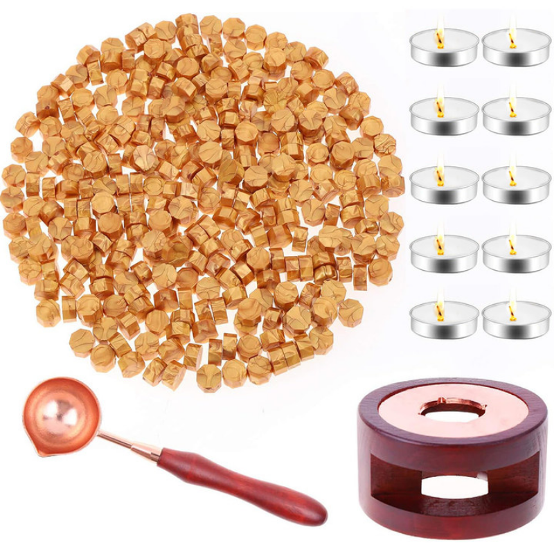 Wax Seal Set Includes 200 Gold - Wax Seal Stamp Set ulasan dan harga