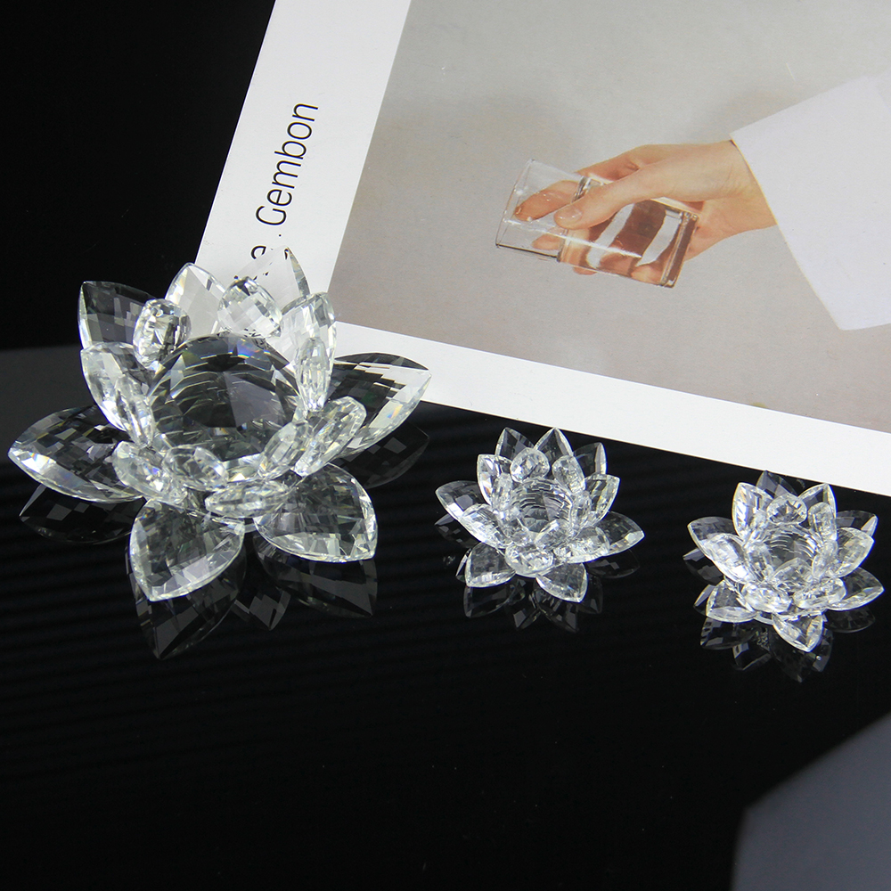 60mm-200mm Crystal Swan Lotus  - Book Weight Glass ulasan dan harga