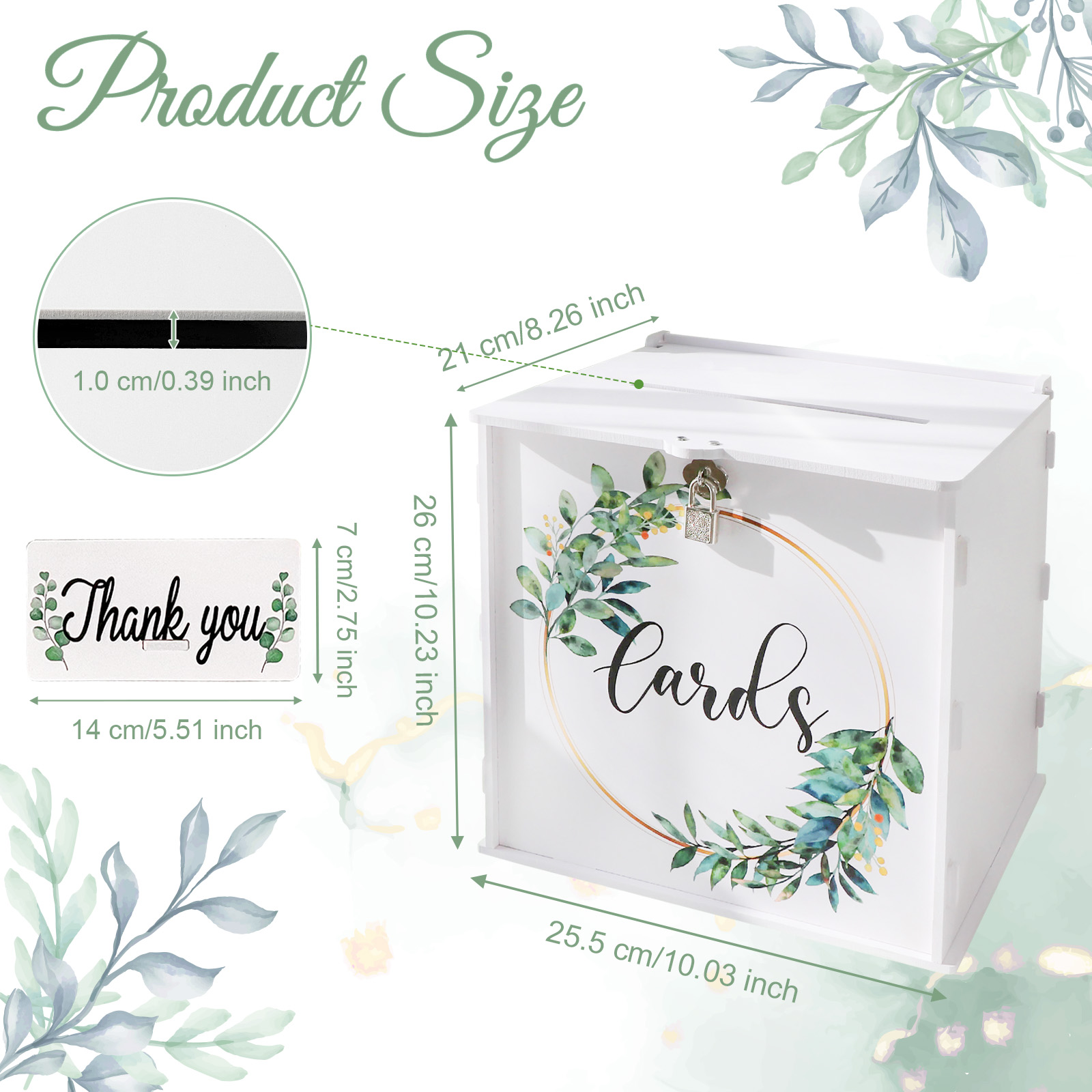 Wedding Card Box with Lock, PV - Card Index Box ulasan dan harga