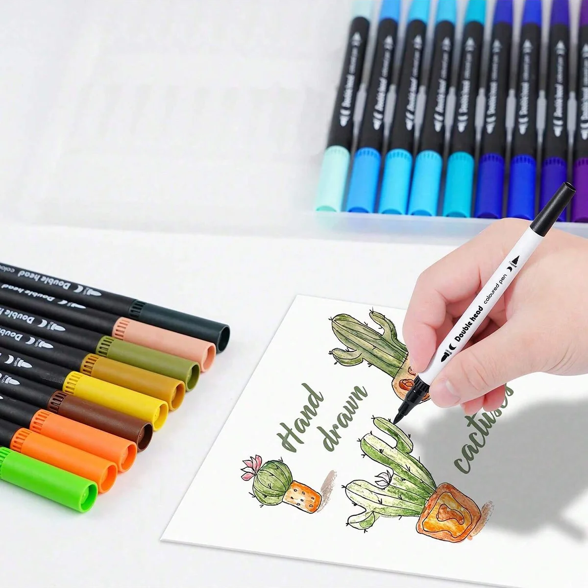 12-120 Colors Markers Set Dual - Correction Pen Fine ulasan dan harga