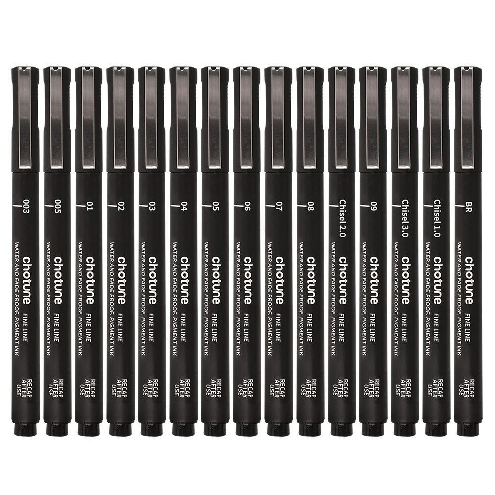 Black Micro Pens,15 Sizes,Wate - Correction Pen Fine ulasan dan harga
