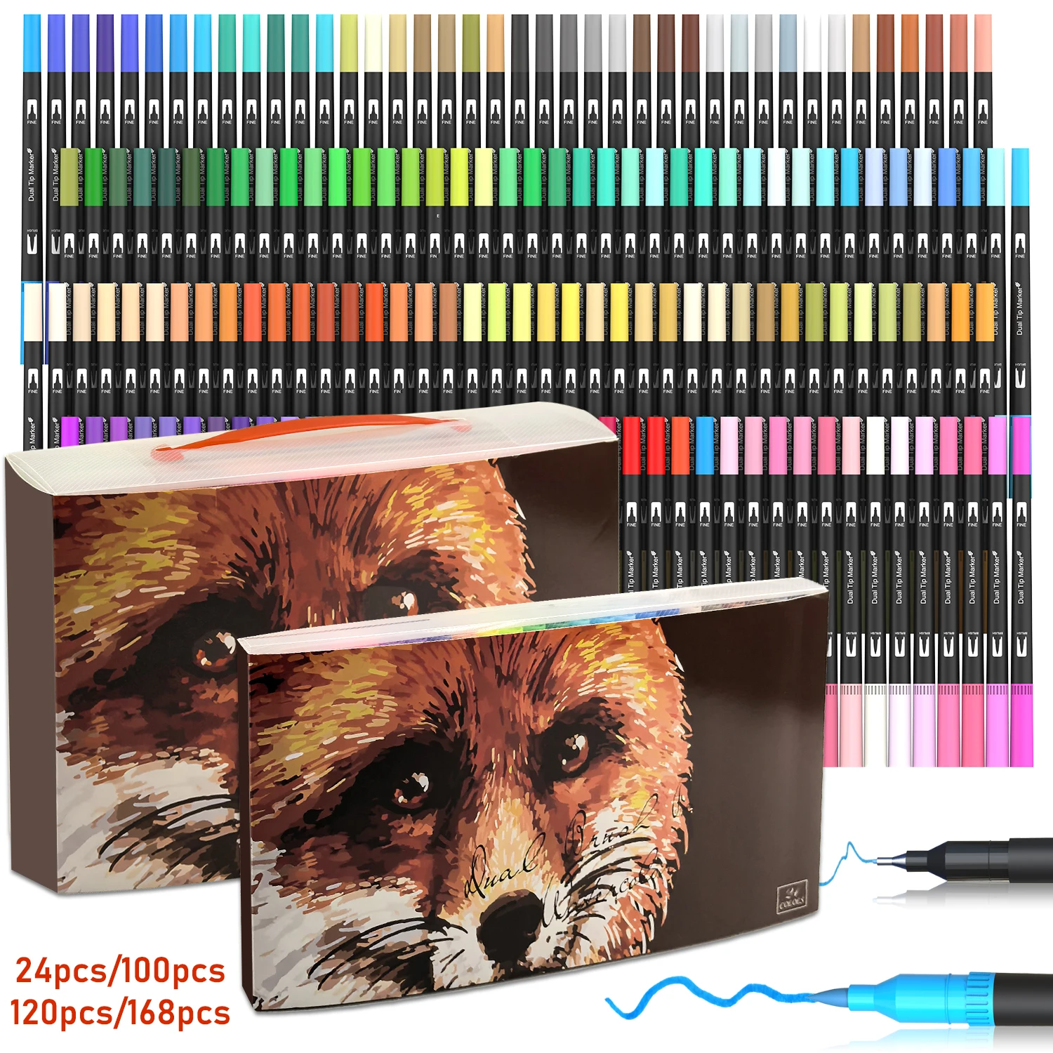 Dual Brush Pens Art Markers, 2 - Correction Pen Fine ulasan dan harga