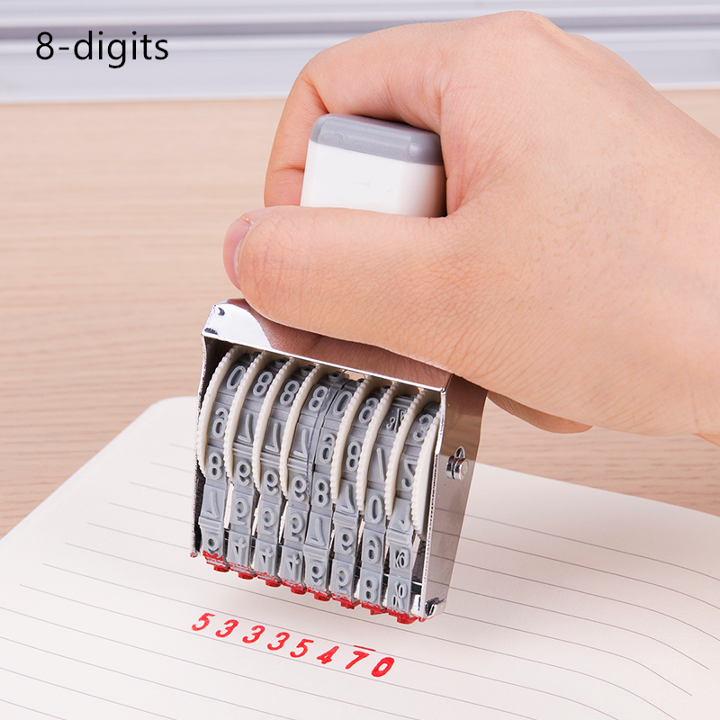 Portable 8/10 Digits Number St - Rubber Date Stamp ulasan dan harga