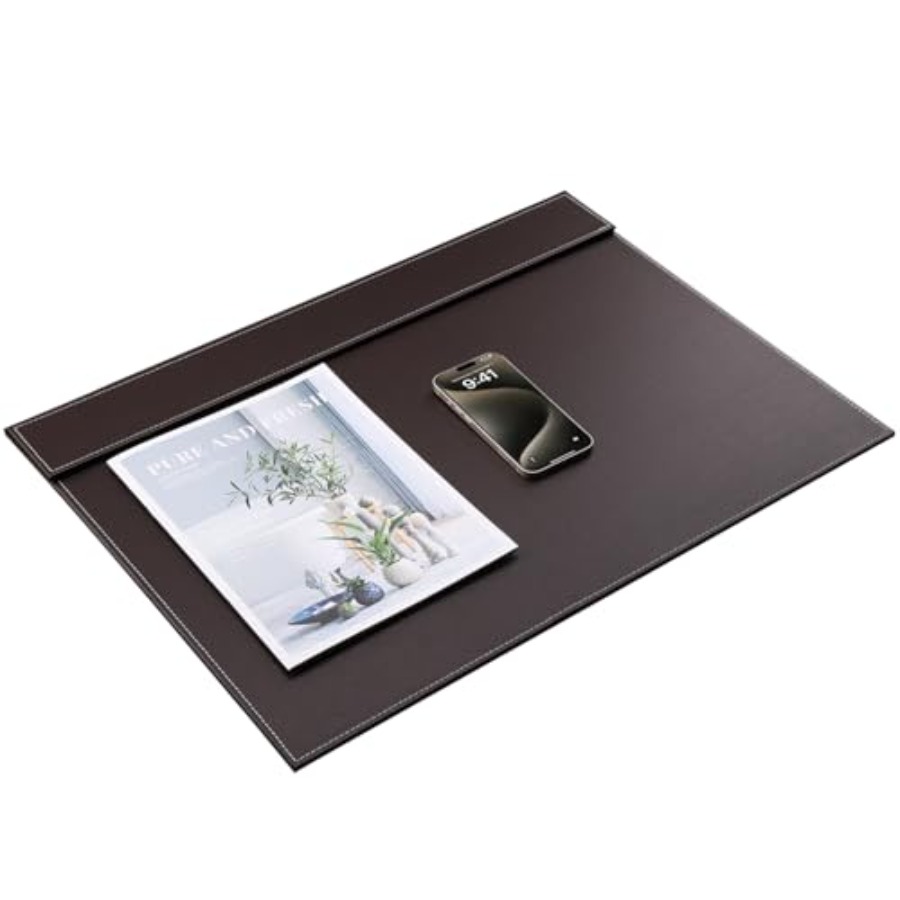 Ultra-Smooth PU Leather Desk P - Leather Desk Pad ulasan dan harga
