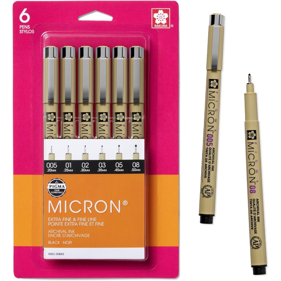 Pigma Micron Fineliner Pens wi - Archive Box Set ulasan dan harga