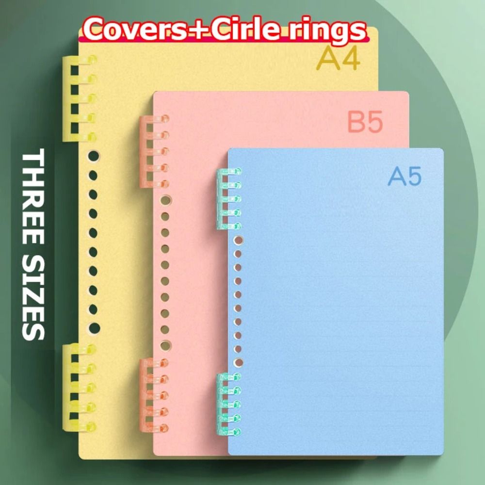 4Pcs PP Loose-leaf Book Cover  - Binder A4 Lever ulasan dan harga