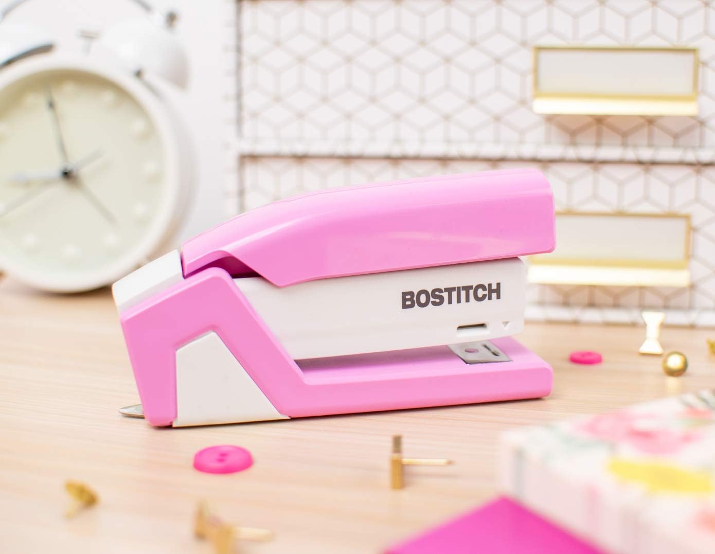Spring-Powered Compact Stapler - Stapler Half Strip ulasan dan harga