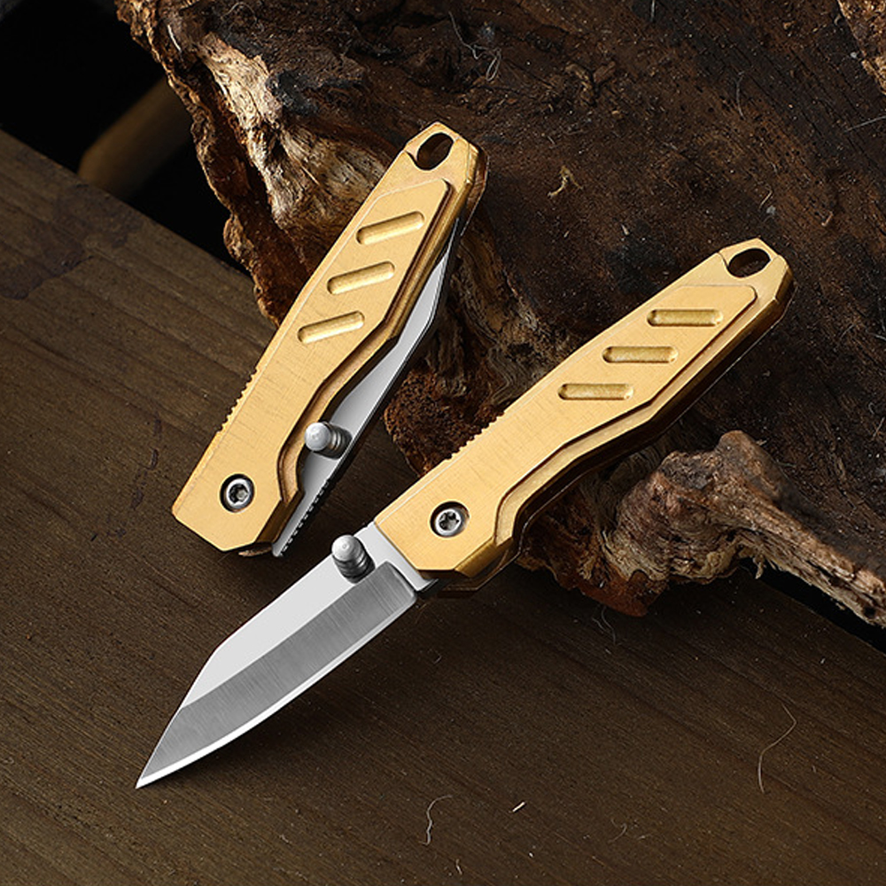 Brass Mini Folding Utility Kni - Letter Opener Brass ulasan dan harga
