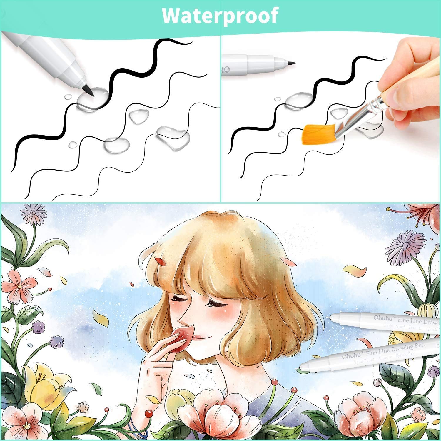 Ohuhu Micro Pen Fineliner Draw - Correction Pen Fine ulasan dan harga