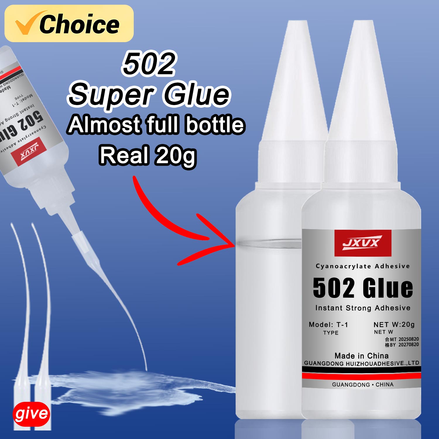 Net Weight 20g 502 Super Glue  - Book Weight Glass ulasan dan harga