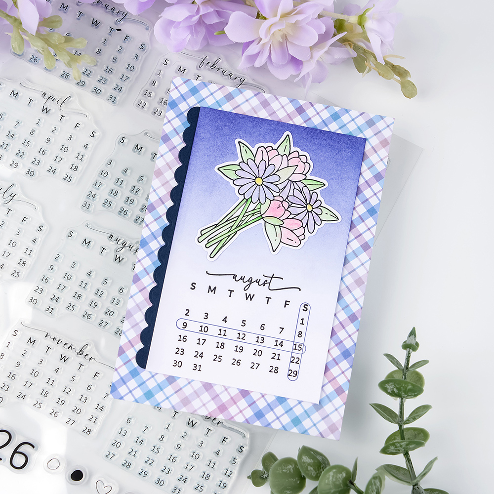 Calendar Date 2026 Clear Stamp - Rubber Date Stamp ulasan dan harga