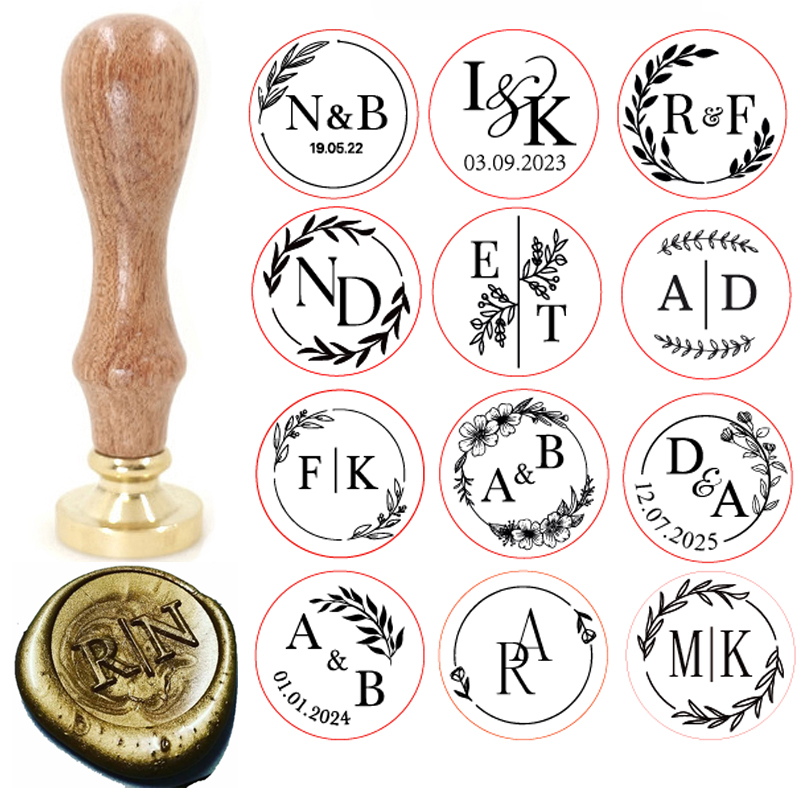 Custom brass wax seal Stamp wi - Wax Seal Stamp Set ulasan dan harga