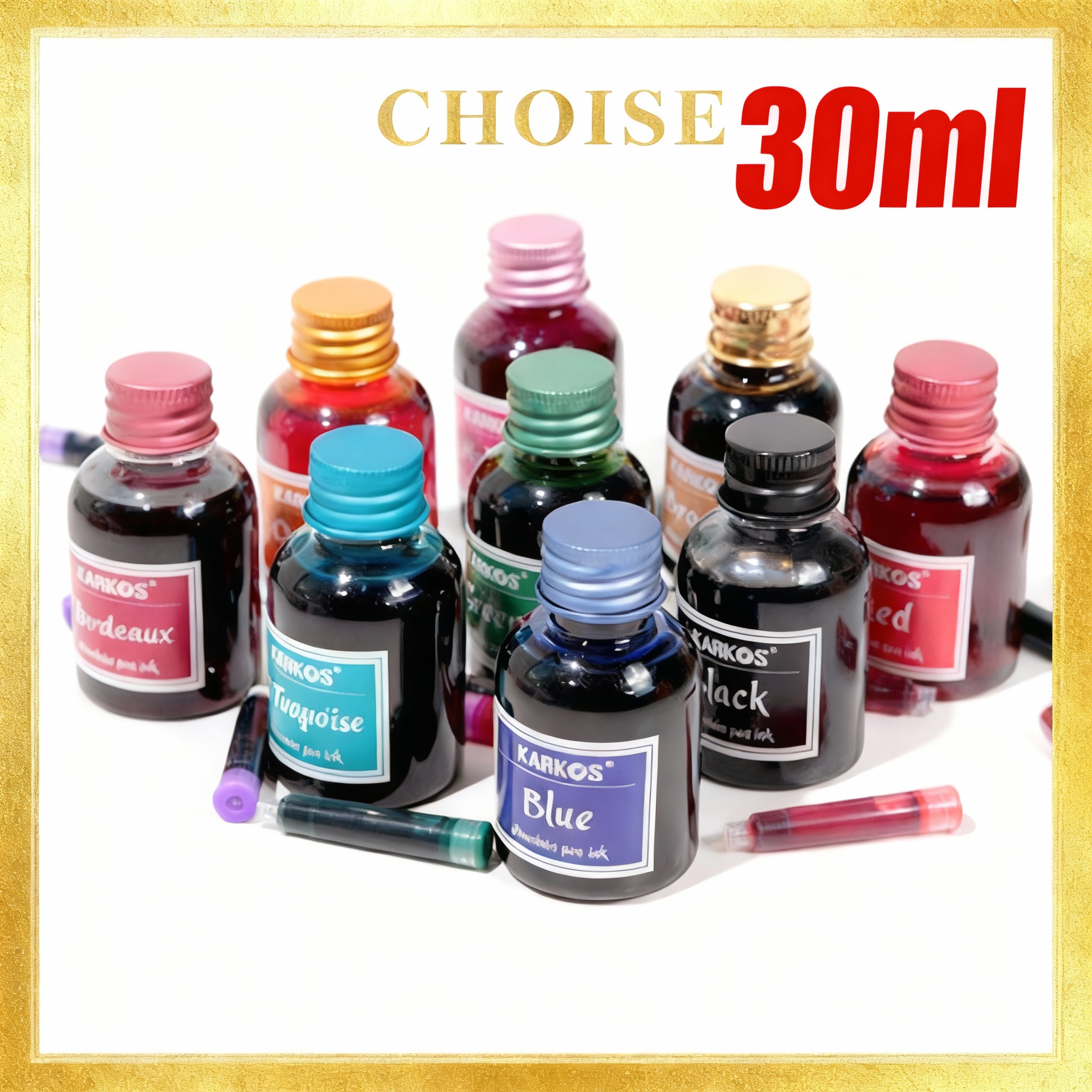 Pure Black Colorful Fountain P - Fountain Pen Bottled Ink ulasan dan harga