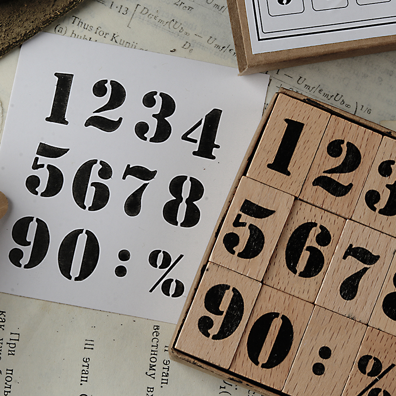 Arabic Numbers Day Month Calen - Rubber Date Stamp ulasan dan harga