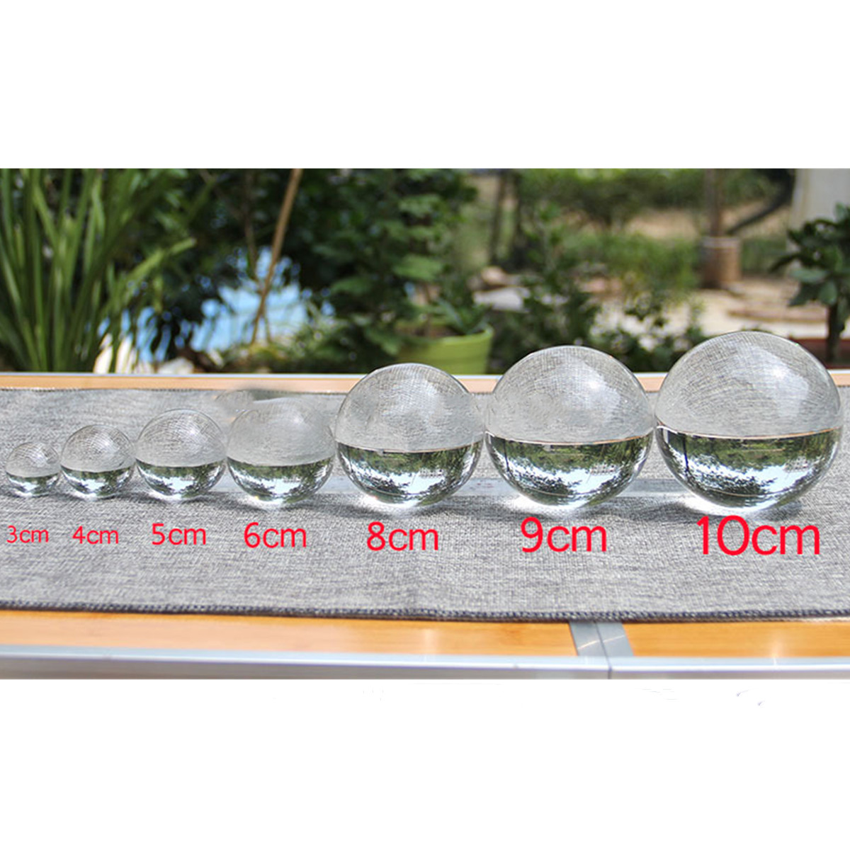 100mm Colors Crystal Ball Phot - Book Weight Glass ulasan dan harga
